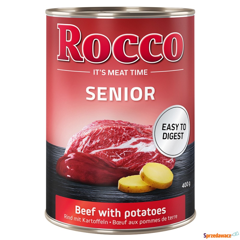 Rocco Senior, 6 x 400 g - Wołowina z ziemniakami - Karmy dla psów - Piła