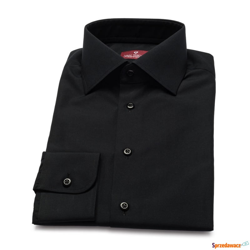 Czarna koszula VAN THORN szyta na zamówienie 37 - Koszule męskie - Stalowa Wola