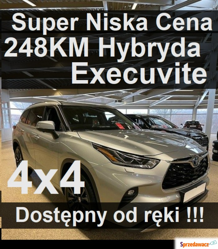 Toyota Highlander  SUV 2023,  2.5 hybryda - Na sprzedaż za 272 000 zł - Szczecinek