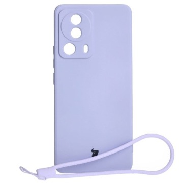 Etui Bizon Case Silicone Sq do Xiaomi 13 Lite, jasnofioletowe