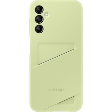 Etui Samsung Card Slot Cover Galaxy A14 4G/5G, limonkowe
