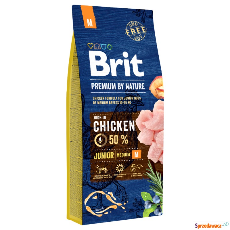 Brit Premium by Nature Junior M - 2 x 15 kg - Karmy dla psów - Radom