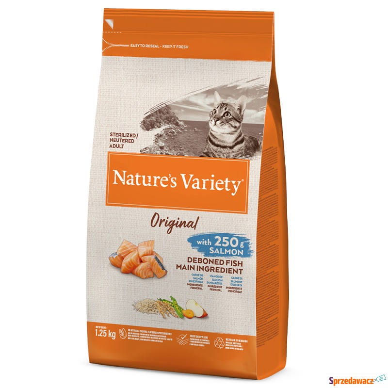 Nature's Variety Original Sterilised, łosoś -... - Karmy dla kotów - Rybnik