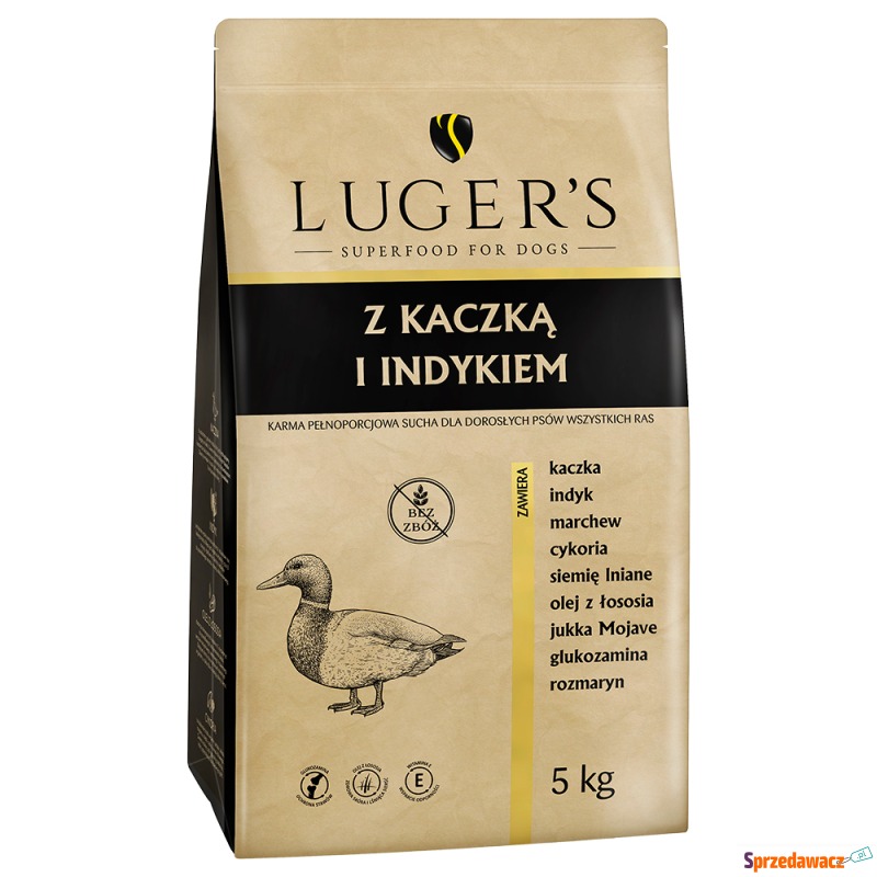 Luger's Adult, kaczka i indyk - 2 x 5 kg - Karmy dla psów - Gorzów Wielkopolski