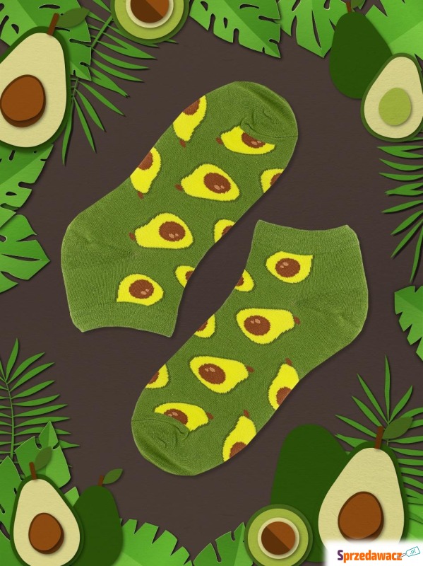 Niskie Skarpetki Męskie Urban Socks Avocado Zielone - Skarpety damskie - Gdynia