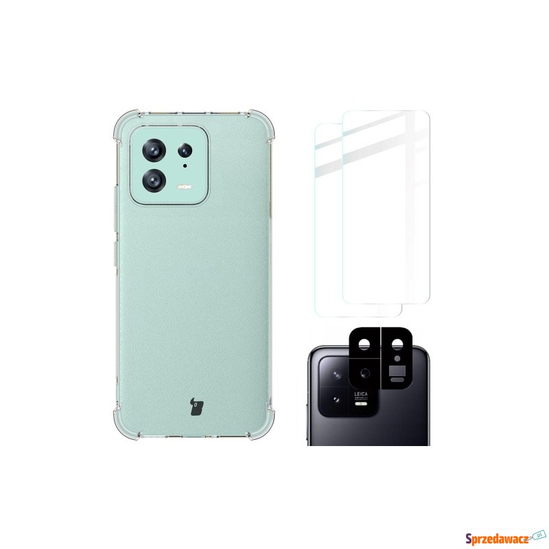 Etui + 2x szkło + obiektyw Bizon Case Clear Pack... - Etui na telefon - Białystok