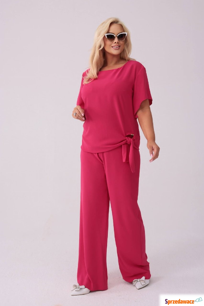 Elegancki amarantowy komplet Rosa...