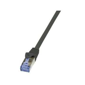 Patchcord LogiLink CQ3033S Cat.6A S/FTP 1m czarny