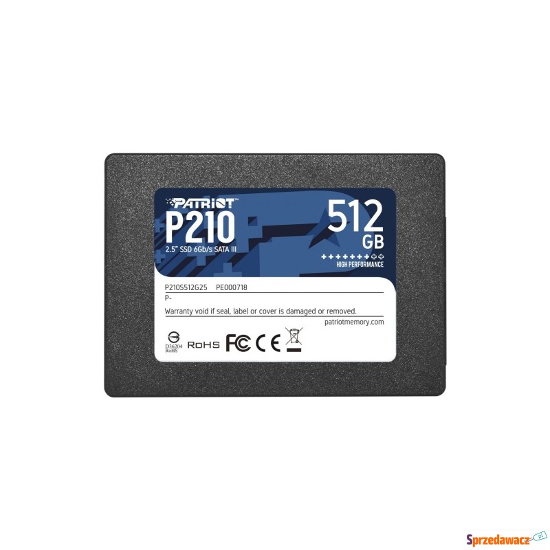 SSD Patriot P210 512GB SATA3 2.5 - Dyski twarde - Gdańsk