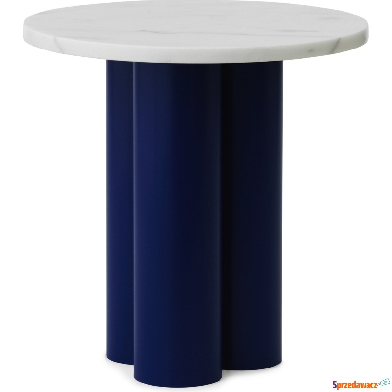 Stolik Dit Carrara White na niebieskich nogach - Stoły, stoliki, ławy - Kędzierzyn-Koźle