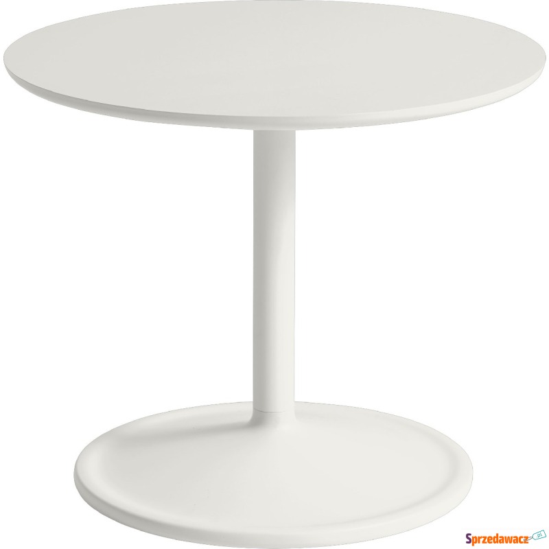 Stolik boczny Soft 48 x 40 cm biały linoleum - Stoły, stoliki, ławy - Kołobrzeg