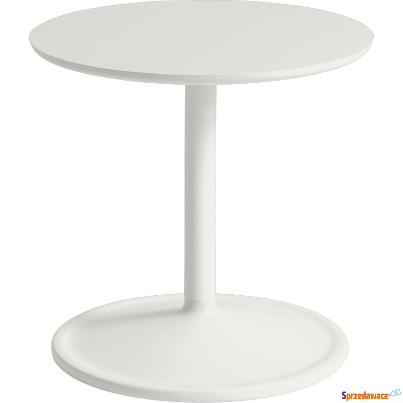 Stolik boczny Soft 41 x 40 cm biały linoleum - Stoły, stoliki, ławy - Komorniki