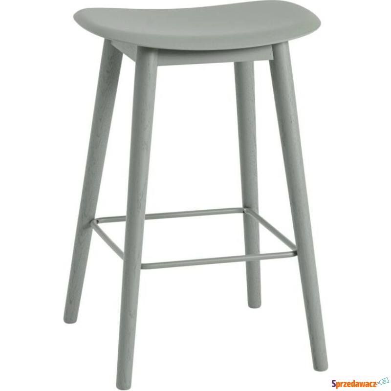 Stołek Fiber 65 cm szarozielony - Taborety, stołki, hokery - Nysa