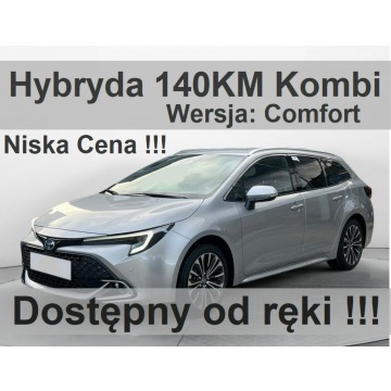 Toyota Corolla - Nowa Hybryda 140KM 1,8 Comfort Kamera Dostępny od ręki  - 1346zł