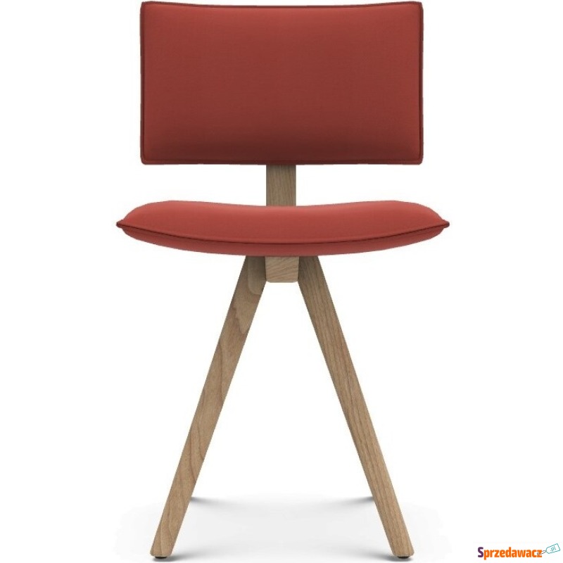 Krzesło Trave Reflect 564 czerwone nogi dębowe - Krzesła kuchenne - Szczecin