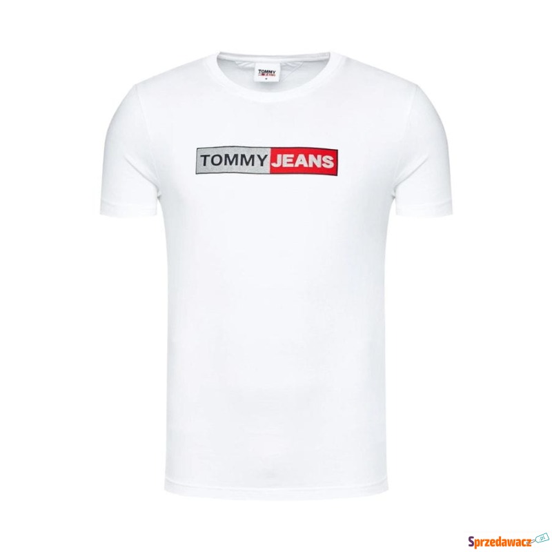 
T-shirt męski Tommy Jeans DM0DM09789 biały
 - Koszulki męskie - Łomża