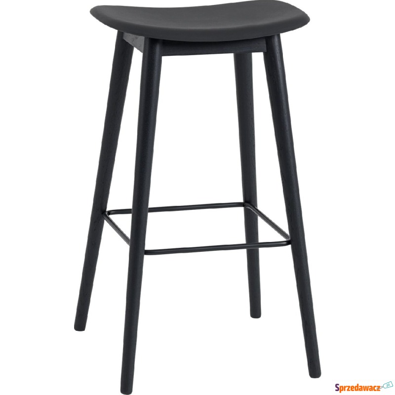 Stołek barowy Fiber 75 cm czarny - Taborety, stołki, hokery - Konin