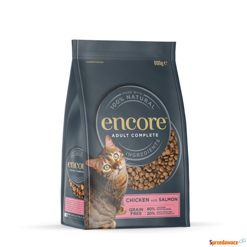 Encore Cat, kurczak z łososiem - 800 g - Karmy dla kotów - Dąbrowa Górnicza