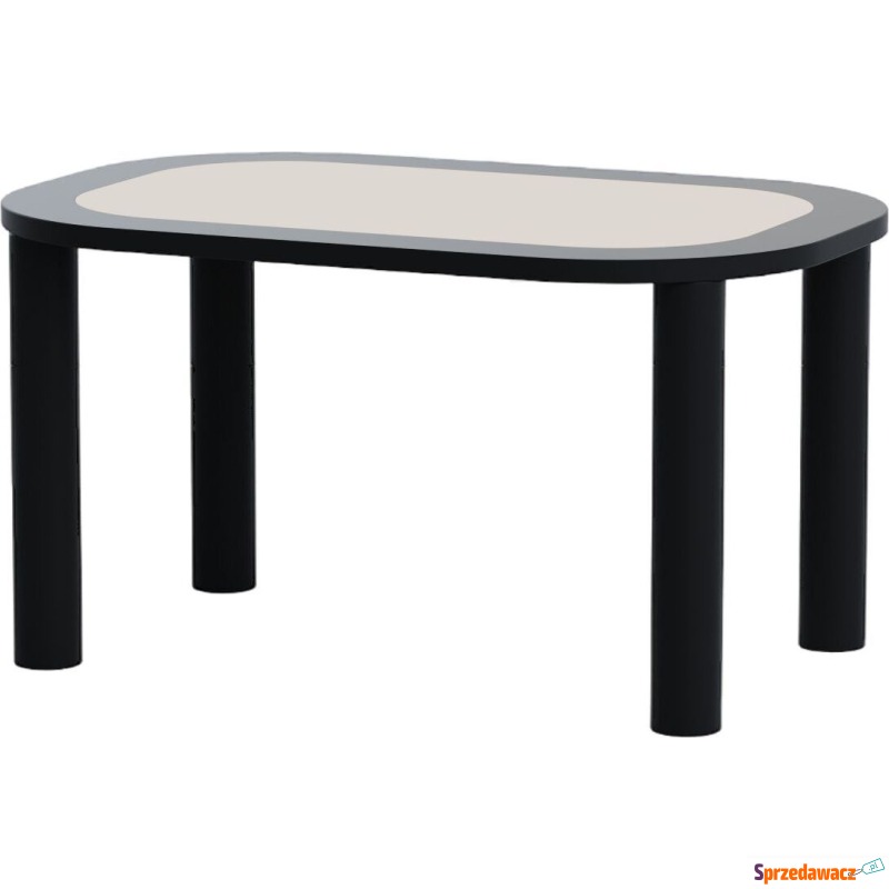 Stolik Mosai M kremowy nogi czarne - Stoły, stoliki, ławy - Skierniewice