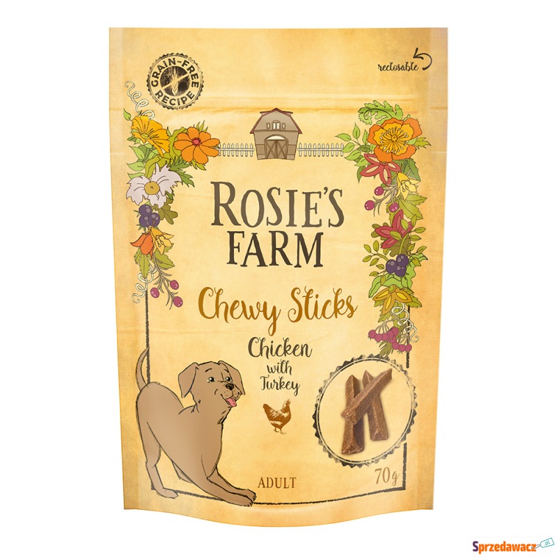 Rosie's Farm Chewy Sticks, kurczak z indykiem... - Przysmaki dla psów - Grudziądz
