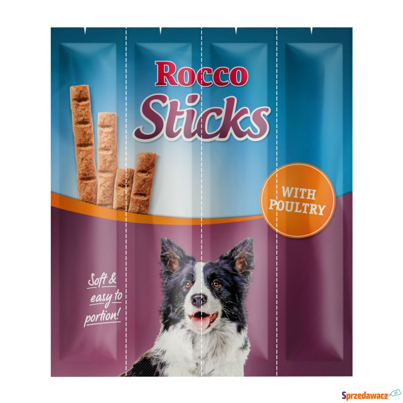 Megapakiet Rocco Sticks - Drób, 3 x 12 szt. (360... - Przysmaki dla psów - Police