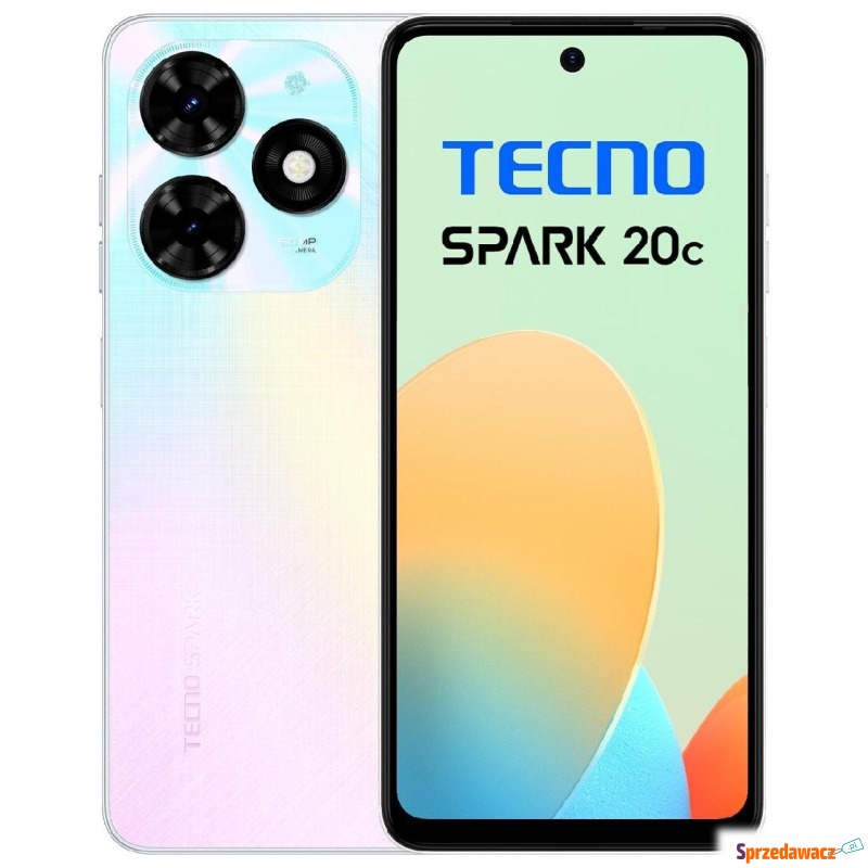Smartfon TECNO SPARK 20C 4/128GB Mystery White - Telefony komórkowe - Elbląg