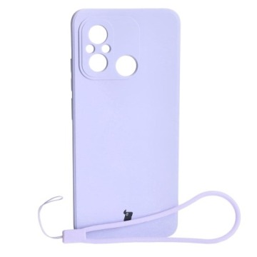 Etui Bizon Case Silicone Sq do Xiaomi Redmi 12C, jasnofioletowe