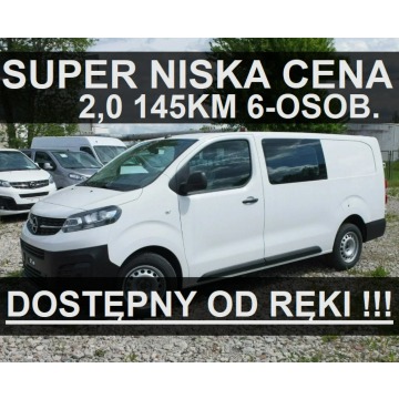 Fiat Scudo - L2 Maxi 2,0 145KM Kamera Tempomat 6-osob   Dostępny od ręki 1682zł