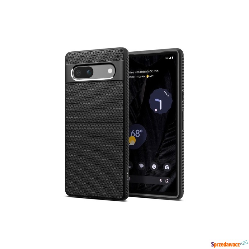 Etui Spigen Liquid Air do Pixel 7A, czarne - Etui na telefon - Gdynia