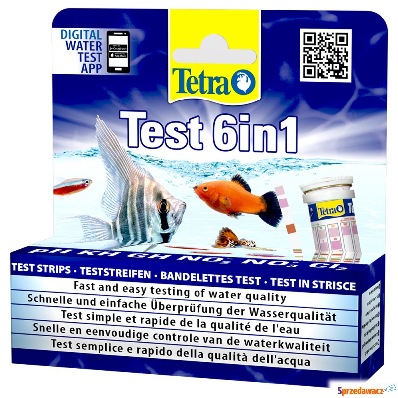 TetraTest 6in1, paski do testowania jakości wody... - Pozostałe - Kalisz