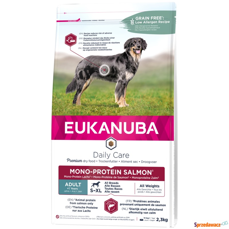 Eukanuba Adult Mono-Protein, łosoś - 2 x 2,3 kg - Karmy dla psów - Mysłowice