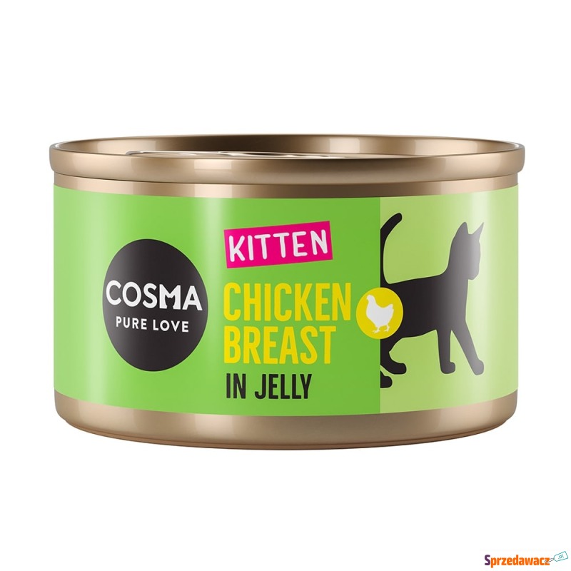 Cosma Original Kitten, 12 x 85 g - Pierś z kurczaka - Karmy dla kotów - Rzeszów