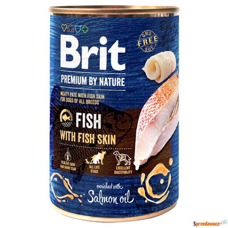 Brit Premium by Nature, 6 x 400 g - Ryba ze s... - Karmy dla psów - Zielona Góra