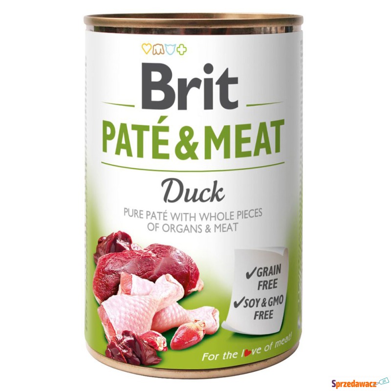 Brit Paté & Meat, 6 x 400 g - Kaczka - Karmy dla psów - Leszno