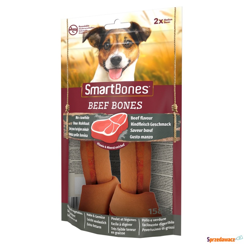 SmartBones kości dla średnich psów, z wołowin... - Przysmaki dla psów - Tczew