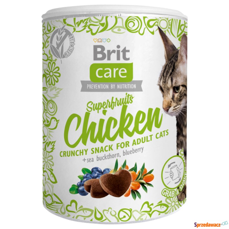 Brit Care Superfruits, kurczak - 3 x 100 g - Przysmaki dla kotów - Przemyśl