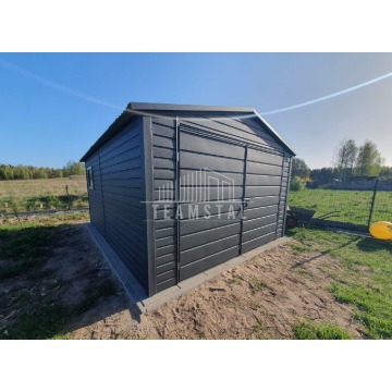 Garaż Blaszany 4x5 - Brama dwuskrzydłowa - okno... - Garaże i wiaty - Łańcut - zdjęcie 5