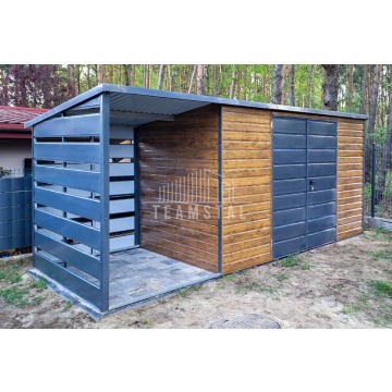 Schowek - Domek ogrodowy 4x2m + Wiata 1,5m - Drzwi... - Altany, domki, namioty - Łęczyca - zdjęcie 3