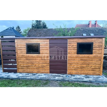 Schowek Domek Ogrodowy 5x2,5m + Wiata Drzwi 2x... - Altany, domki, namioty - Chojnice - zdjęcie 2