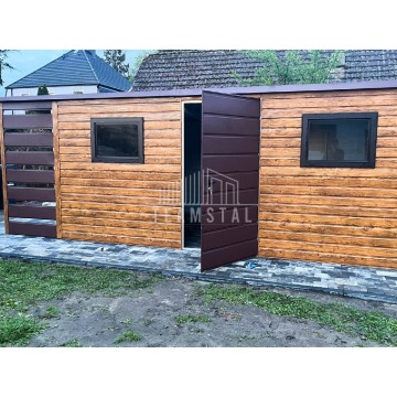 Schowek Domek Ogrodowy 5x2,5m + Wiata Drzwi 2x... - Altany, domki, namioty - Chojnice - zdjęcie 3