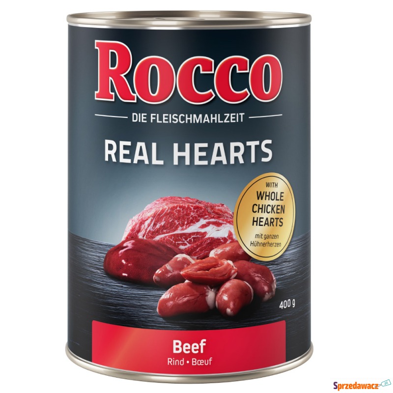 Rocco, 1 x  400 g - Real Hearts: Wołowina z c... - Karmy dla psów - Radom