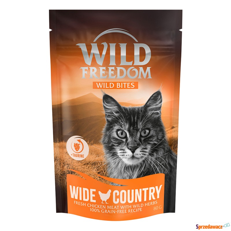 Wild Freedom Snack - Wild Bites, bez zbóż, 80... - Przysmaki dla kotów - Gdynia