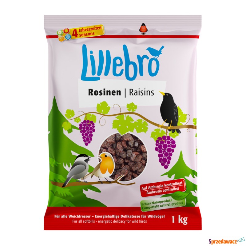 Lillebro Rodzynki - 1 kg - Karmy dla ptaków - Tarnów