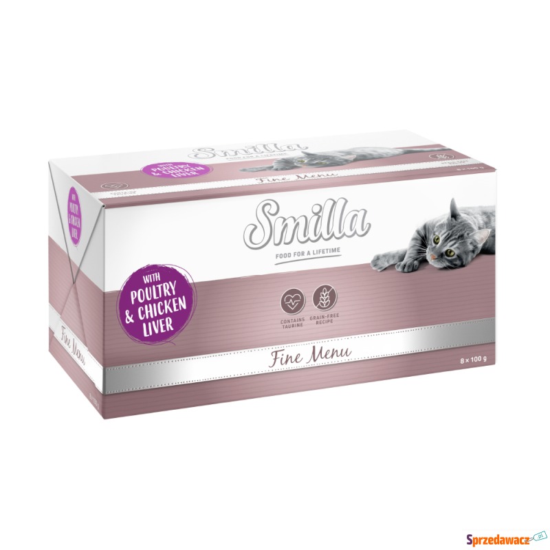 Pakiet Smilla Fine Menu, 24 x 100 g - Drób z... - Karmy dla kotów - Bełchatów