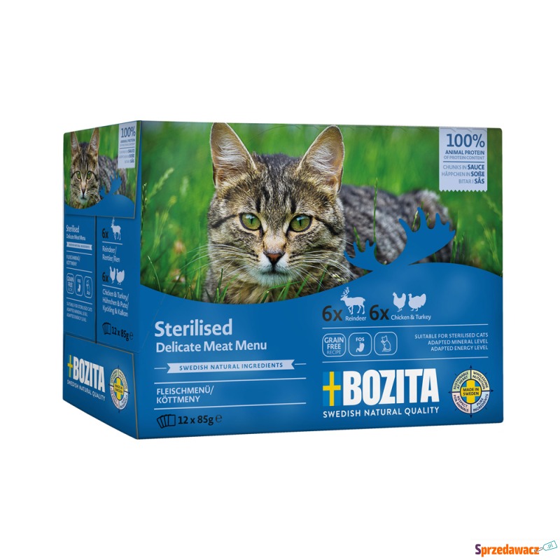 Pakiet mieszany Bozita Indoor & Sterilised, 12... - Karmy dla kotów - Zamość