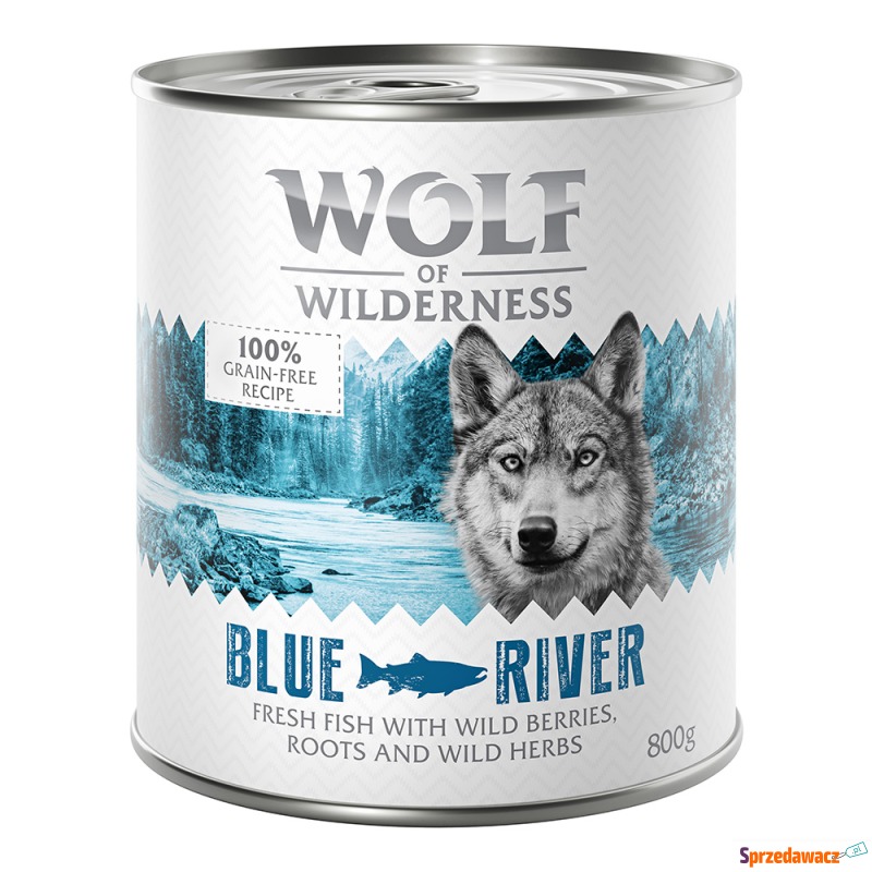 Wolf of Wilderness Adult, 6 x 800 g - Blue River,... - Karmy dla psów - Kędzierzyn-Koźle