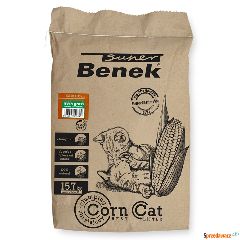 Benek Super CORNCat Świeża trawa żwirek dla k... - Żwirki do kuwety - Bielsko-Biała