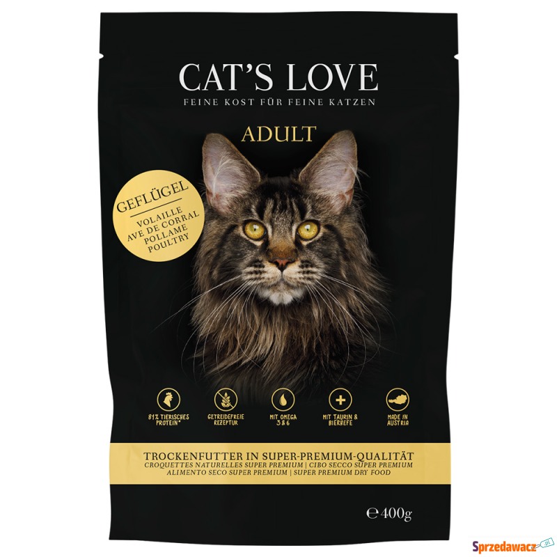 Cat´s Love Adult, drób - 400 g - Karmy dla kotów - Stryszawa