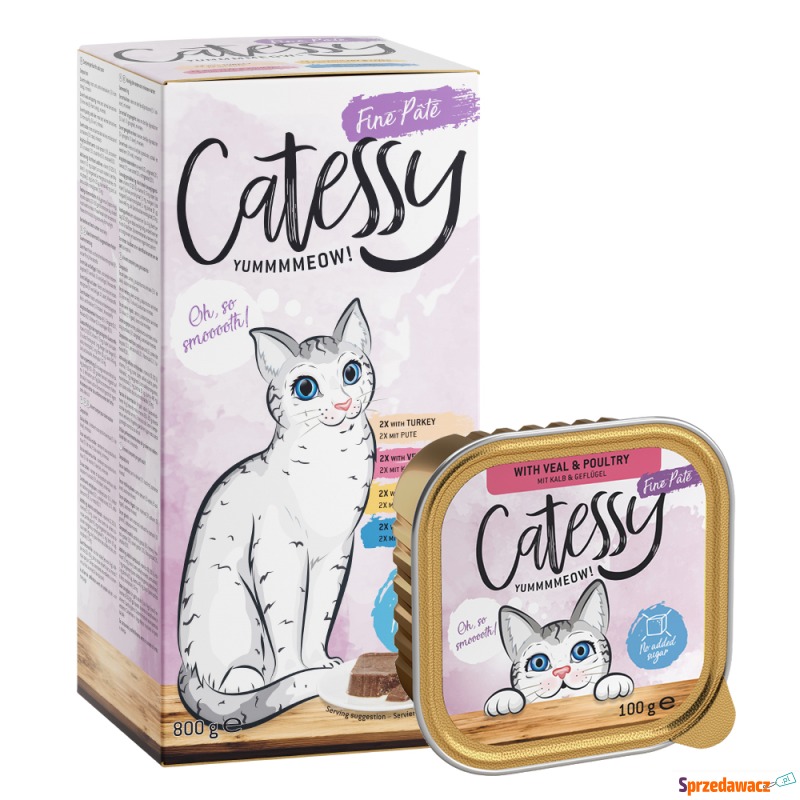 Catessy mix w miseczkach, 8 x 100 g - Mix I (... - Karmy dla kotów - Szczecin