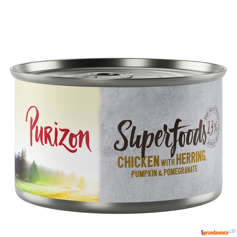 Purizon Superfoods, 12 x 140 g - Kurczak ze ś... - Karmy dla psów - Konin